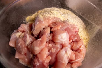 Chicken pieces with spices