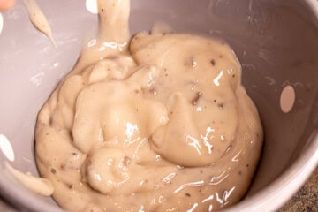 Mushroom soup in a bowl